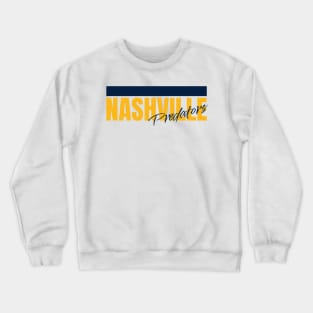 nashviile predators strip Crewneck Sweatshirt